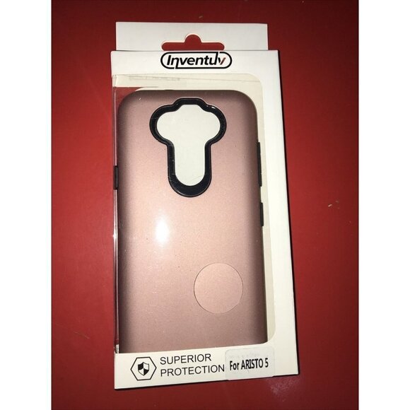 LG K31, ARISTO 5 & FORTUNE 3 INVENTUV ~ ROSE GOLD HYBRID CASE - Picture 1 of 2